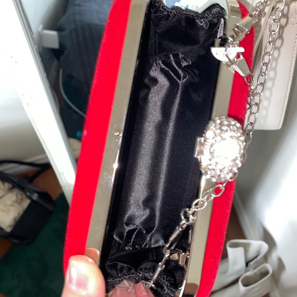 Vintage Velvet Clutch/ handbag/shoulder bag - Picture 5 of 5